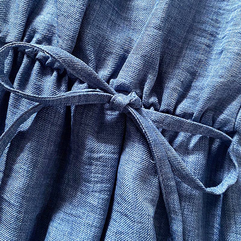 Sleeveless Wide Leg Jumpsuit With Drawstring Waist