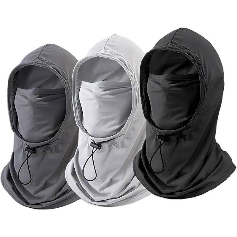 3-Pack Summer Balaclava Face Masks – UV Protection Full Head Hood, Breathable Sun Shield for Cycling, Motorcycle & Fishing