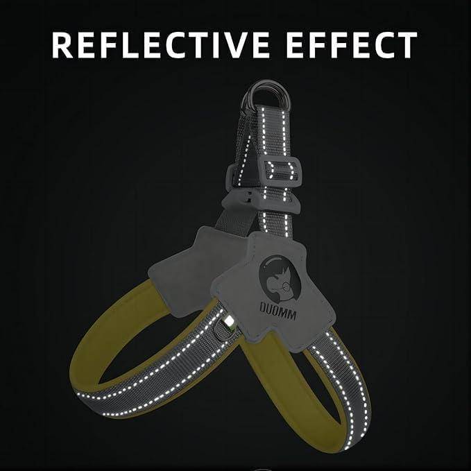 Reflective Dog Harness with Leash No Pull Adjustable Fit