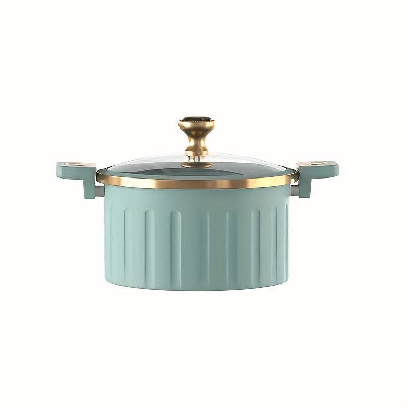 8L Large-Capacity Non-Stick Multi-Function Pot – Steaming, Boiling & Frying with Push-Pull Lock and Silicone Seal for Family Meals & Holidays