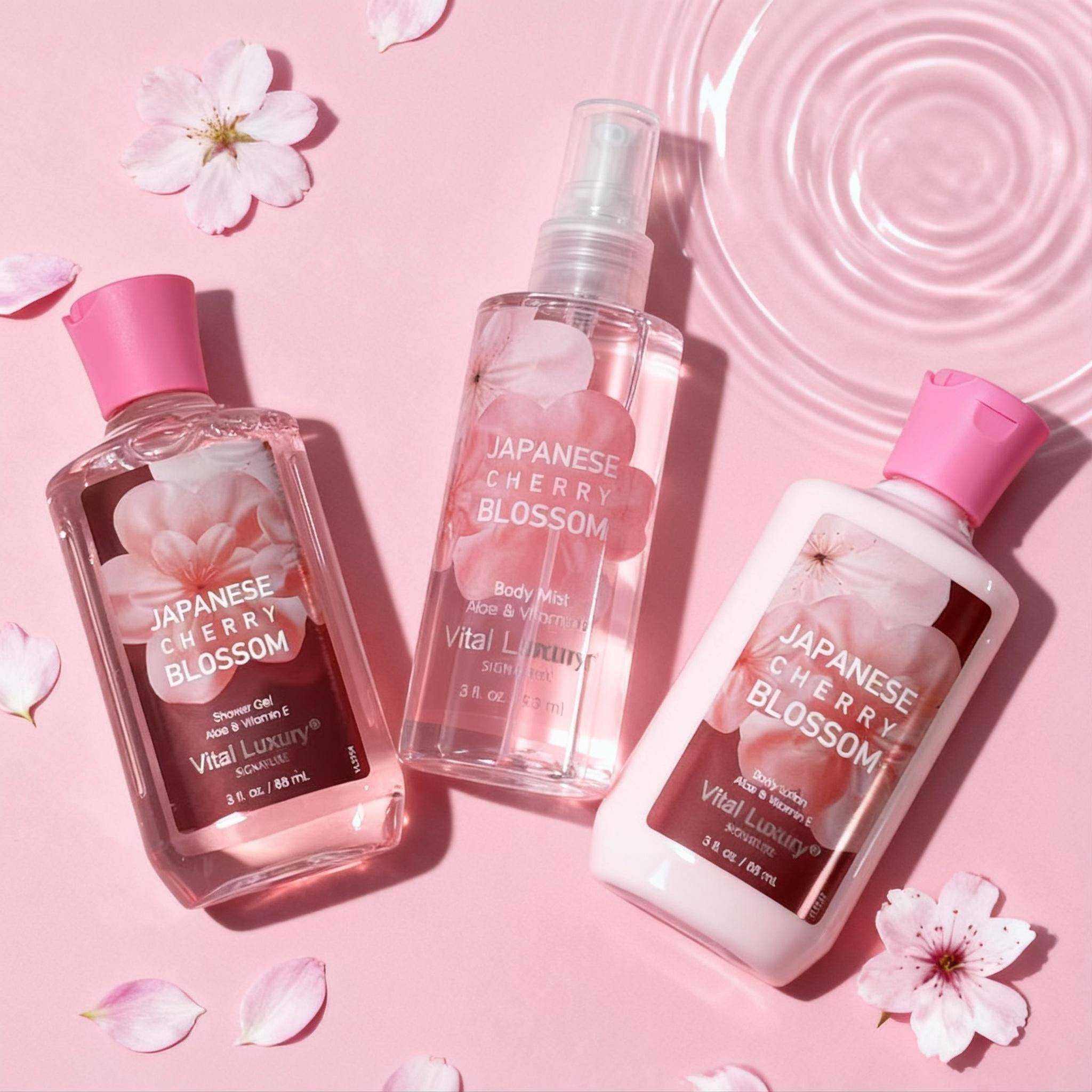 Japanese Cherry Blossom Skincare Gift Set