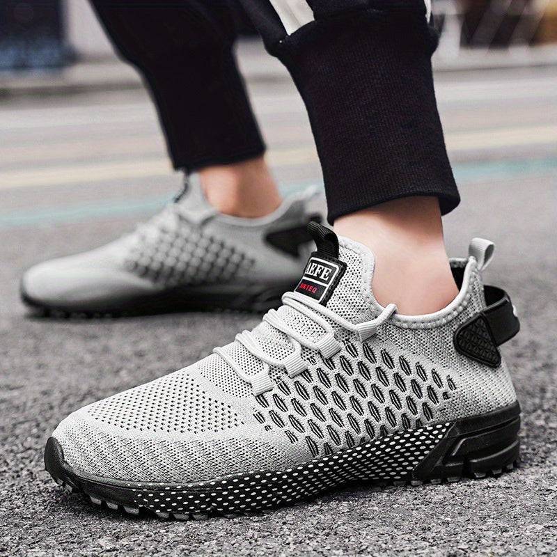 Men's Breathable Anti-Slip Running Shoes – Lightweight Sneakers with Arch Support & Cushioned Heel for Gym, Walking & Daily Wear