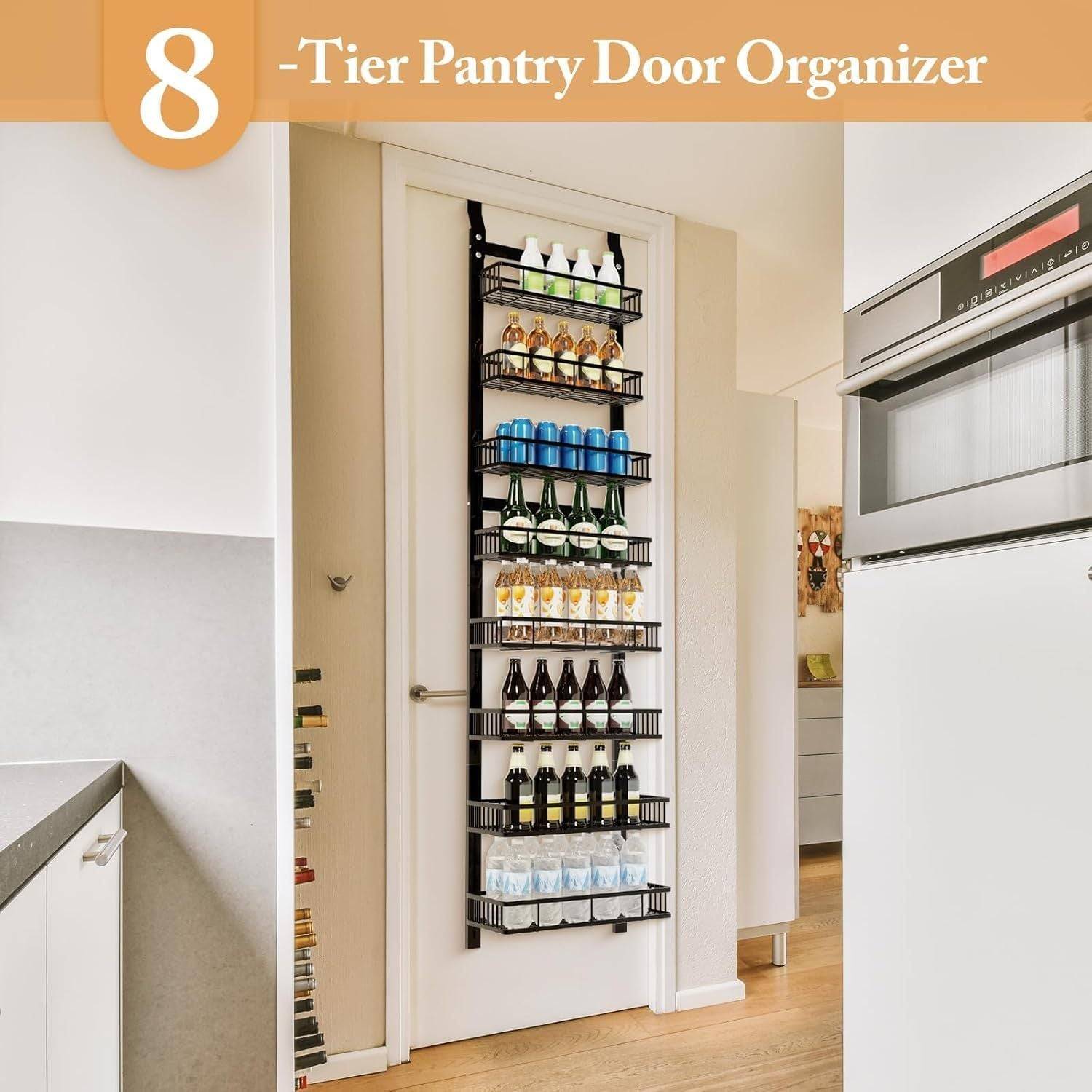 Pantry Cabinets for Kitchen Over Door Adjustable Rack