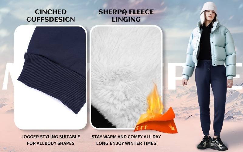 Women Fleece Jogger Sweatpants