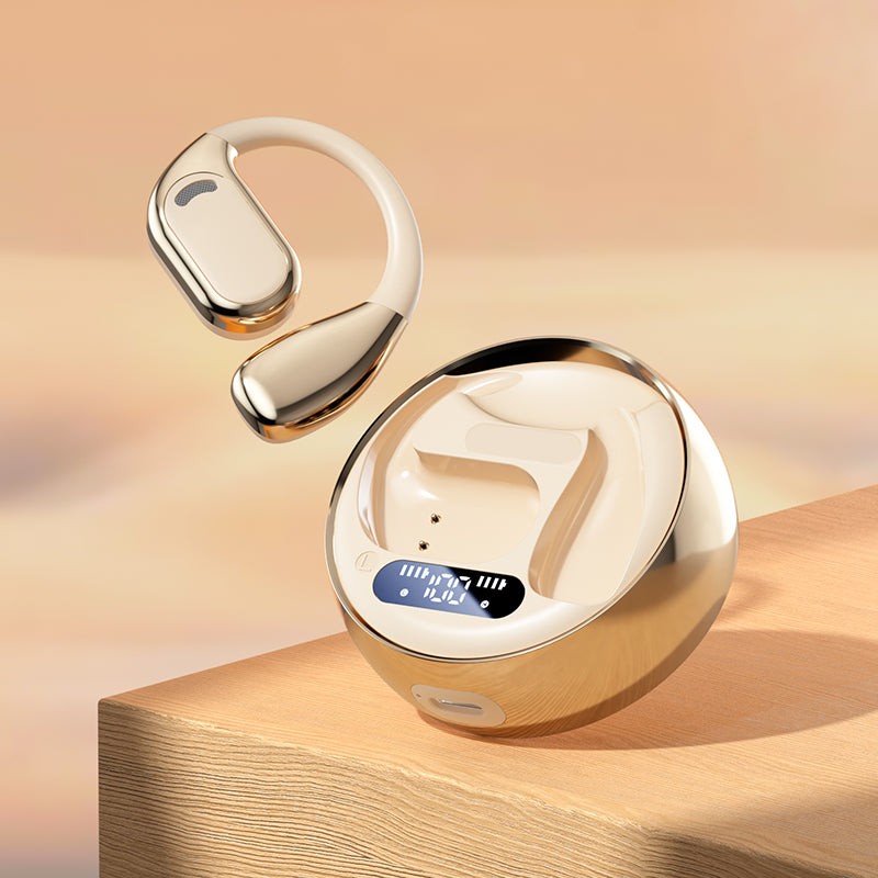 Open Ear Wireless Earbuds With Charging Case For Sports