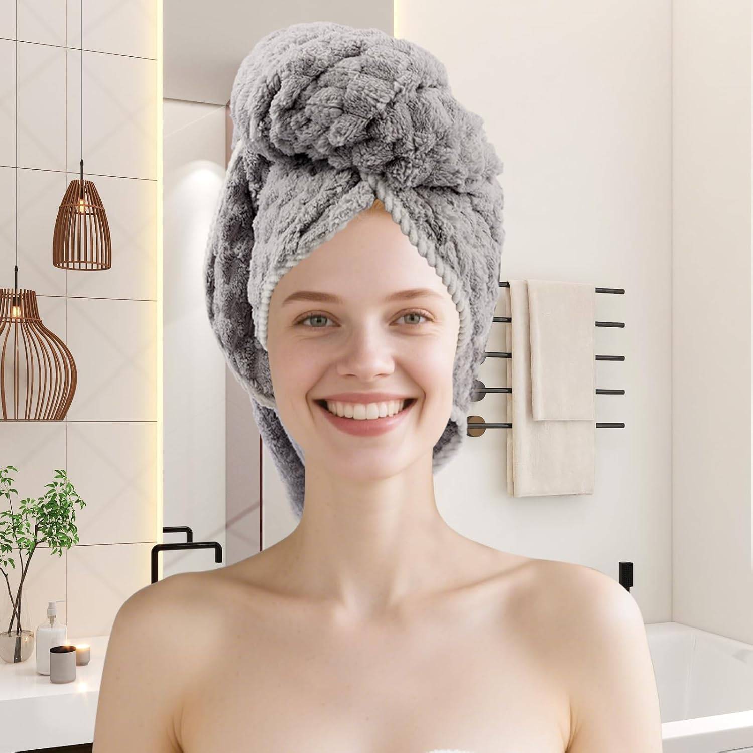 Microfiber Bath Towels 4 Pack Absorbent Quick Dry