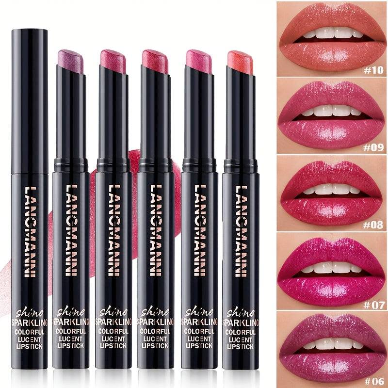5-Piece Diagonal Lipstick Set – Long-Lasting, Easy-Apply Makeup in 5 Colors, Perfect Gift for Beauty Lovers & Beginners