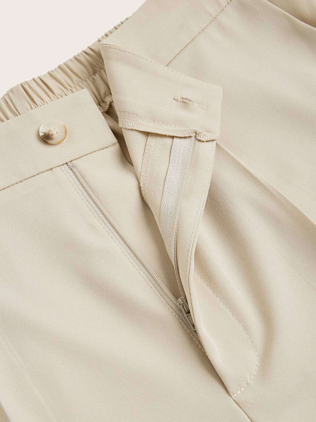 Womens Plus Size High Waist Straight Leg Pants Elegant Fit