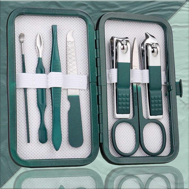 Manicure Set Stainless Steel Nail Clippers Pedicure Kit Box