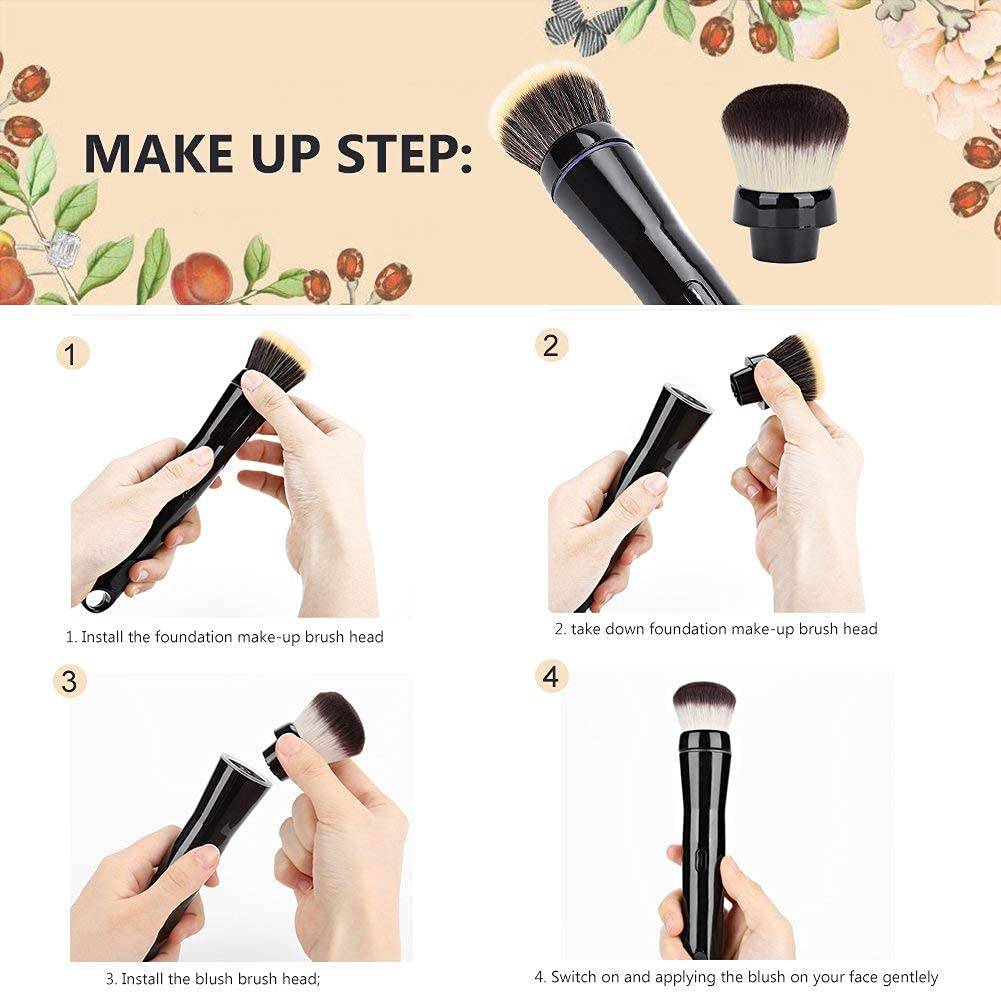 Electric Makeup Brush with Adjustable Speed Control