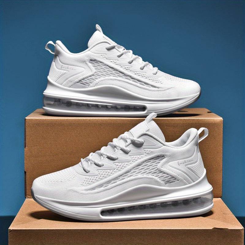 Men's Lightweight Gym Shoes – Breathable Mesh Sneakers with Air Cushion & Non-Slip Sole for Running, Tennis, Walking & Everyday Wear