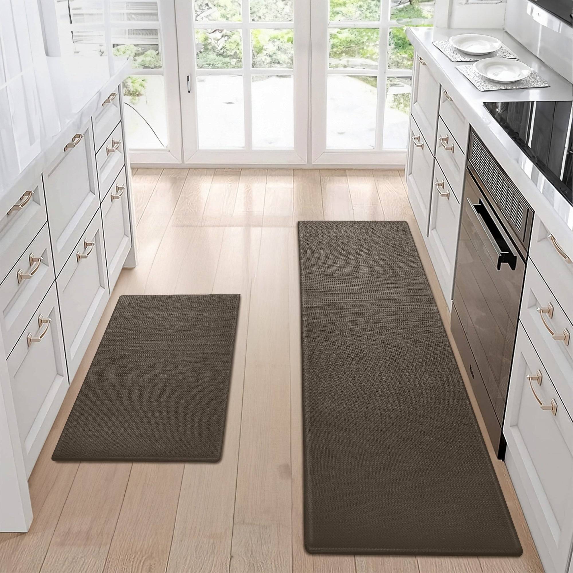 Floor Mat Non Slip Waterproof Kitchen Set of Two