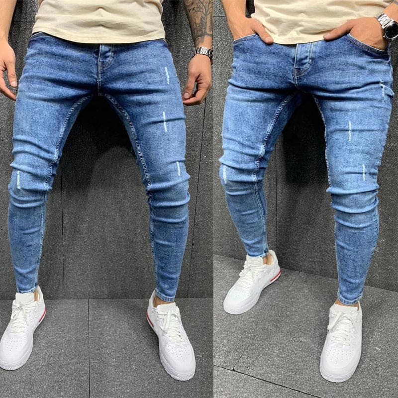 Men's Ripped Fashion Personalized Stretch Jeans - PMMNAPOLES