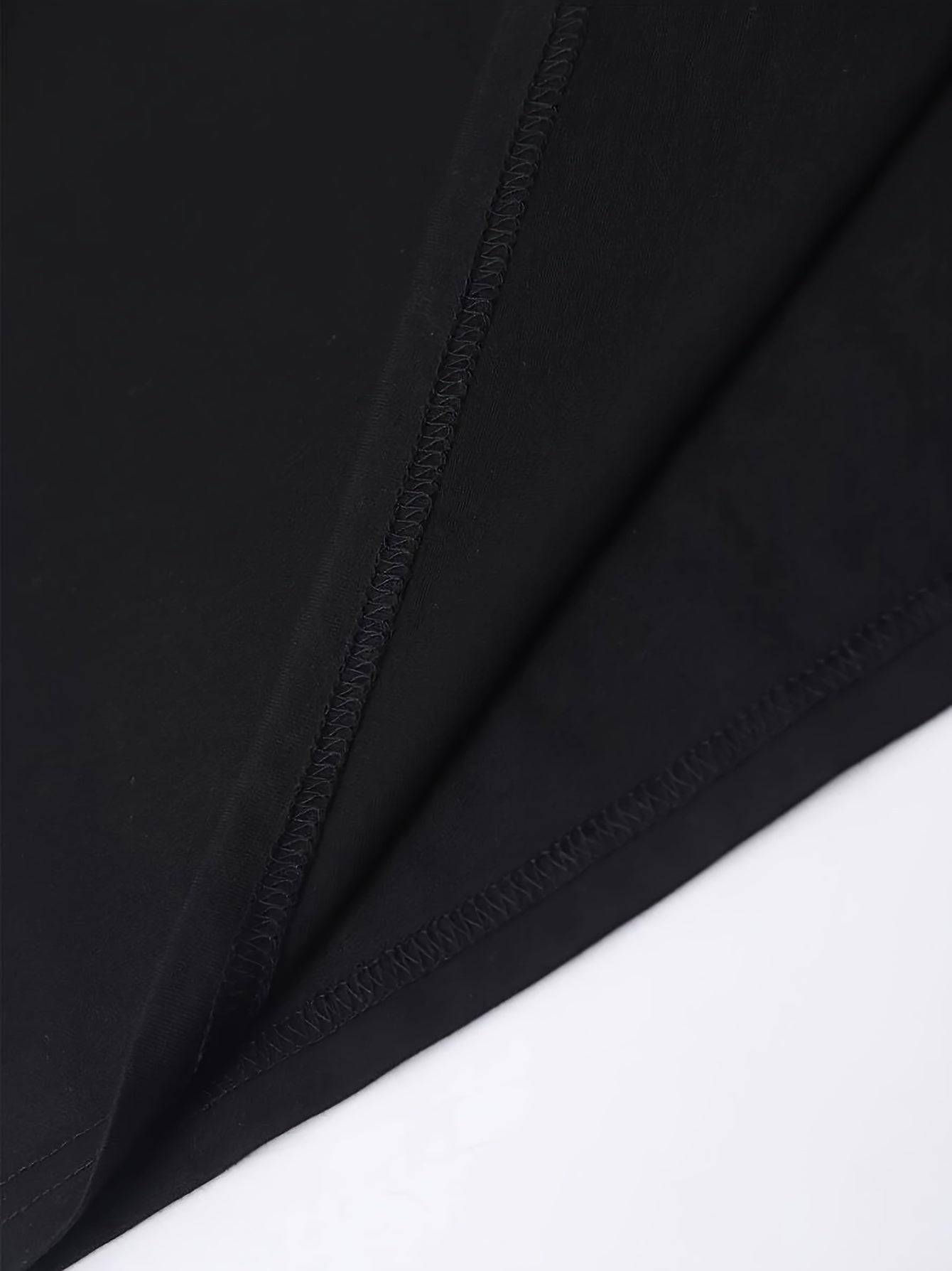 Men's Casual Printed Micro Stretch Round Neck T Shirt