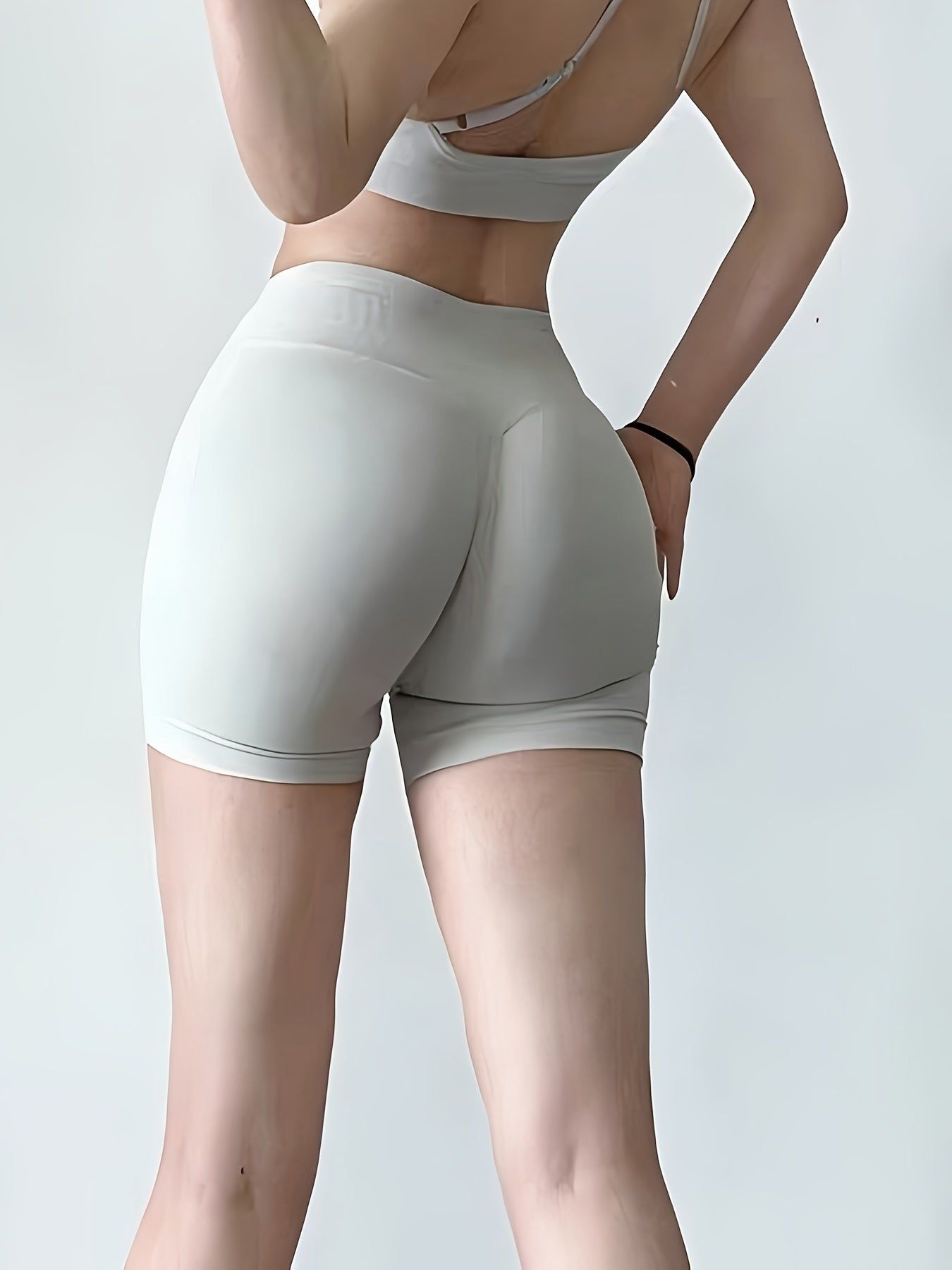 High Waisted Quick Dry Squat Proof Mid Thigh Workout Shorts