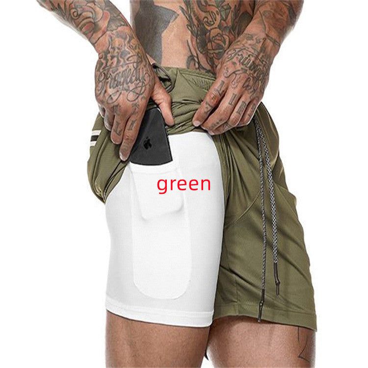 Lightweight Compression Shorts with Phone Pocket
