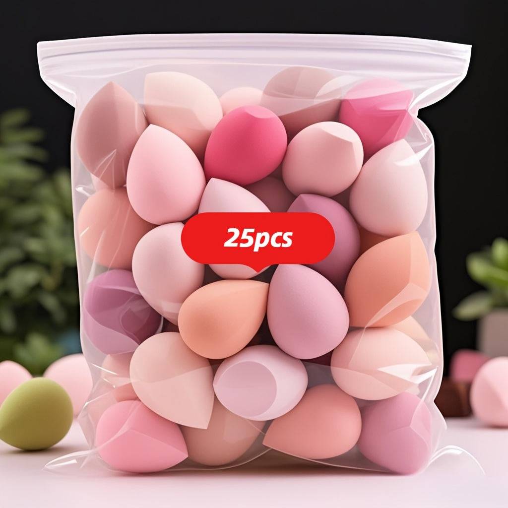 25pcs Latex-Free Makeup Sponge Set Beauty Blenders for Foundation, Cream & Powder Flawless Finish