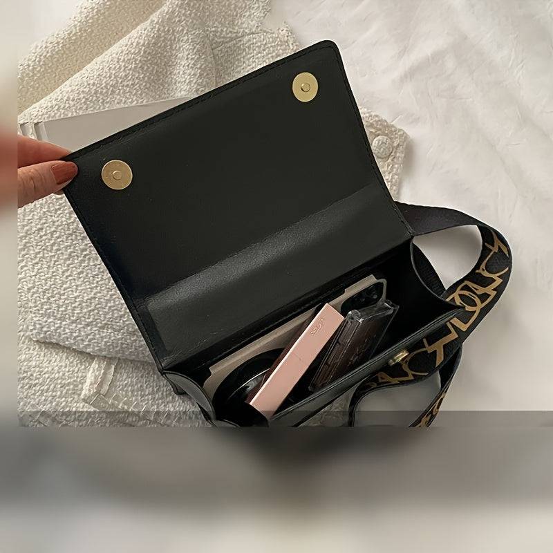 Casual Crossbody Shoulder Bag for Women Wide Strap Design Lightweight Everyday Purse