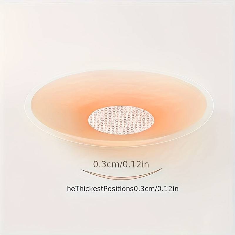 Reusable Strapless Invisible Nipple Covers 6pcs Self-Adhesive Breast Patches for Women’s Underwear Accessories