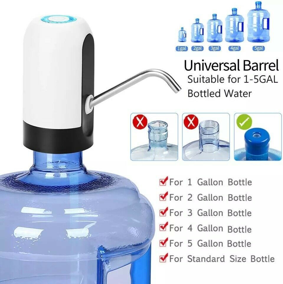 USB Rechargeable Water Dispenser Pump for 2–5 Gallon Bottles