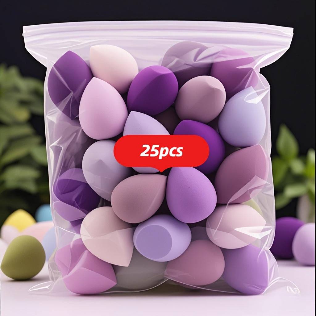 25pcs Latex-Free Makeup Sponge Set Beauty Blenders for Foundation, Cream & Powder Flawless Finish