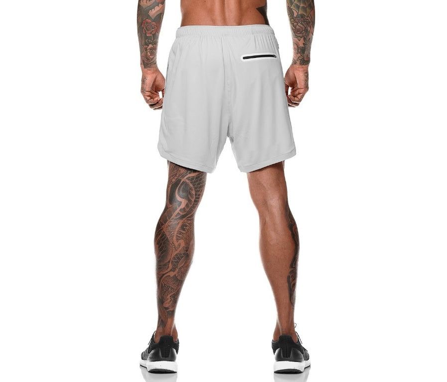 Lightweight Compression Shorts with Phone Pocket
