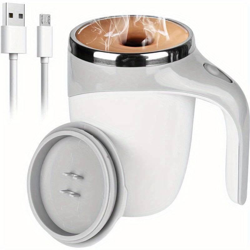 Self-Stirring Electric Coffee Mug – Rechargeable Stainless Steel Cup with Magnetic Mixing, Portable USB Design for Coffee, Tea & Shakes