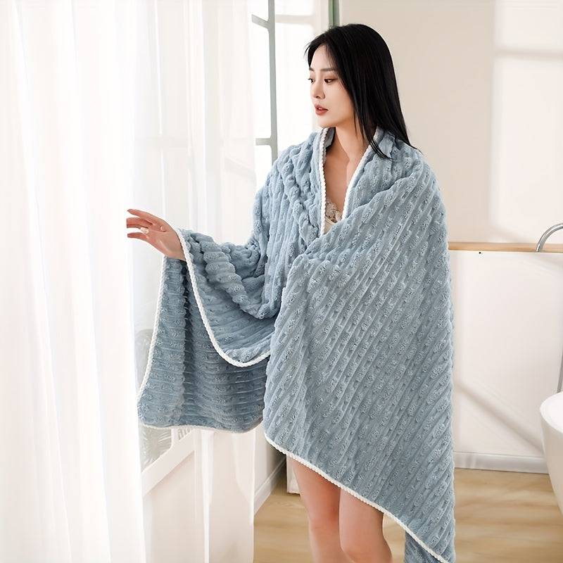 4-Pack Waffle Weave Bath Towels Super Soft & Quick-Dry Microfiber for Adults Durable Towels for Daily or Travel Use