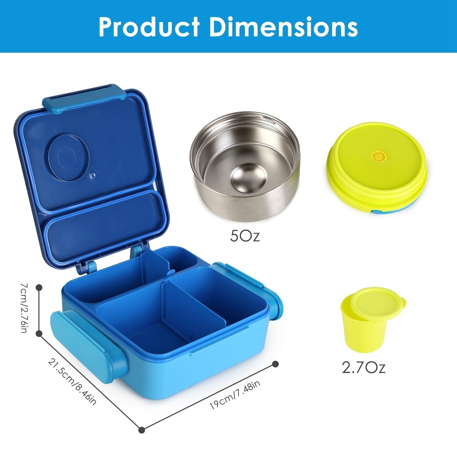 Kids Thermal Lunch Box With Insulated Storage Bag Set