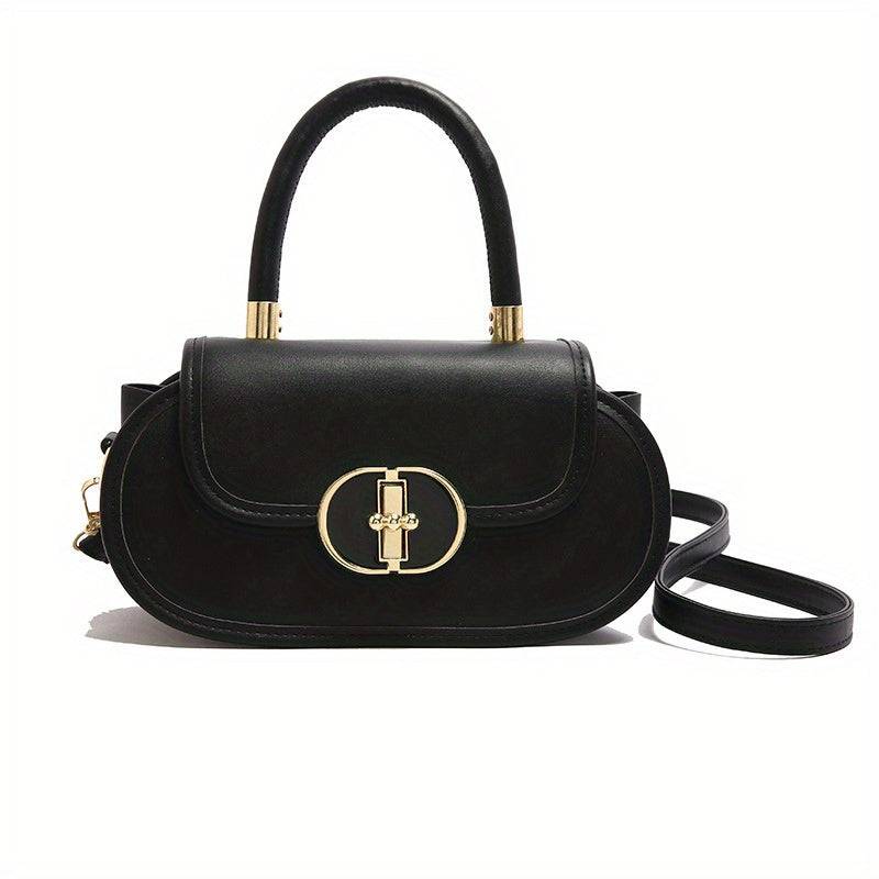 Women’s French Design Crossbody Bag – Small Shoulder Handbag with Zip Closure, Trendy Autumn Fashion Purse