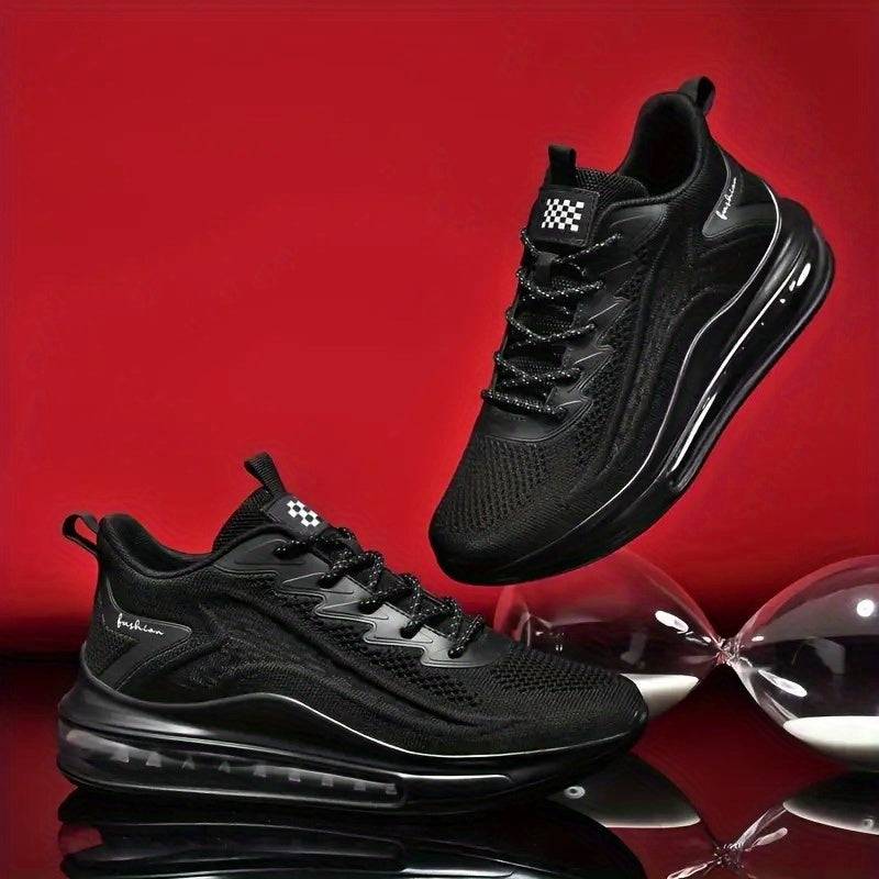 Men's Lightweight Gym Shoes – Breathable Mesh Sneakers with Air Cushion & Non-Slip Sole for Running, Tennis, Walking & Everyday Wear