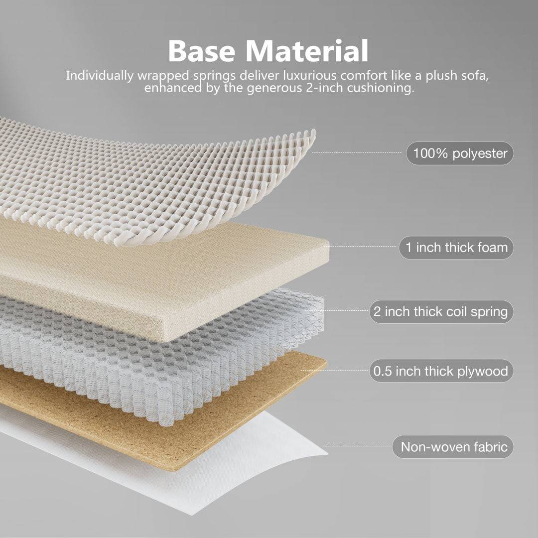 Ergonomic Gaming Chair with Spring Cushion and Footrest