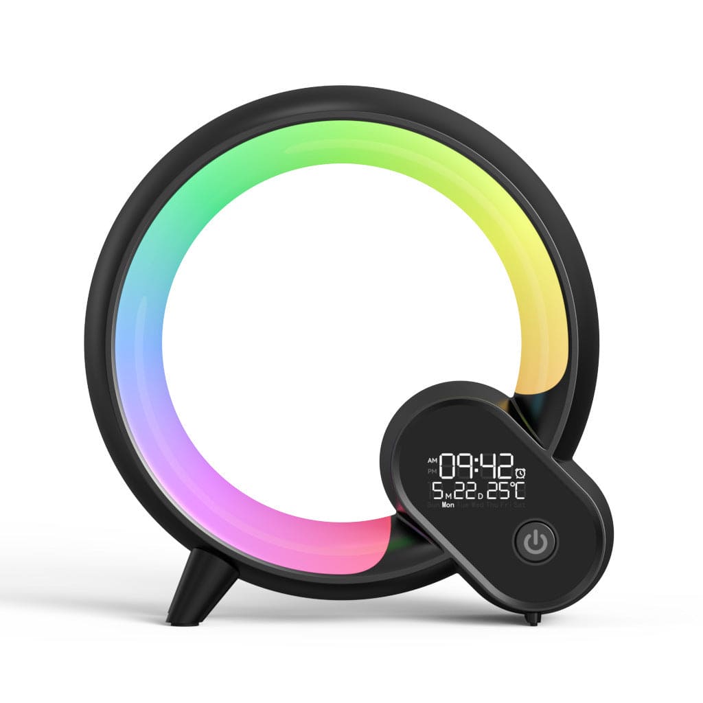 Creative Light Analog Sunrise Digital Display Alarm Clock Bluetooth Audio Intelligent - PMMNAPOLES