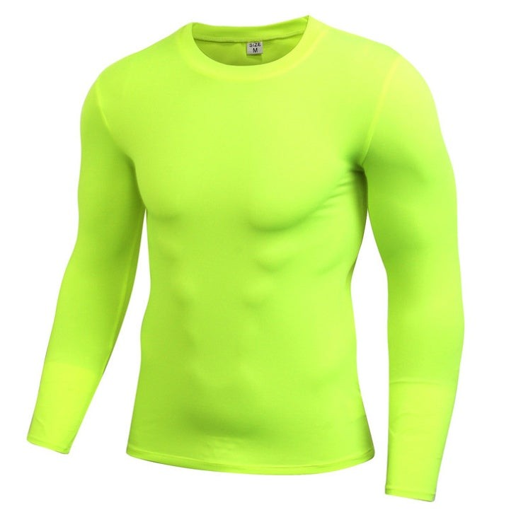 Mens Long Sleeve Compression Shirt Quick Dry Athletic Fit