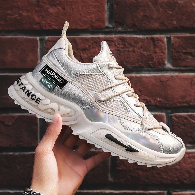 Men’s Trendy Sneakers Soft Fabric Upper Non-Slip Wear-Resistant Sole Casual Sports Shoes Comfortable Fit