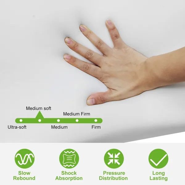 Pillow Contoured Bamboo Memory Foam Cervical Support Design