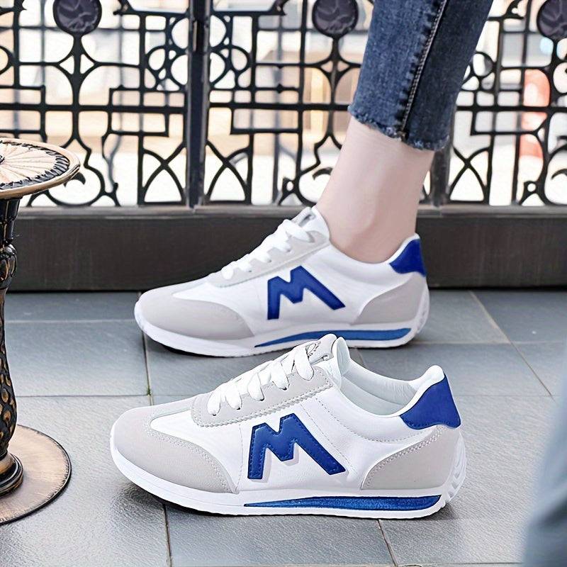 Women’s Sports Shoes – Lightweight Lace-Up Walking & Running Sneakers with Breathable Lining