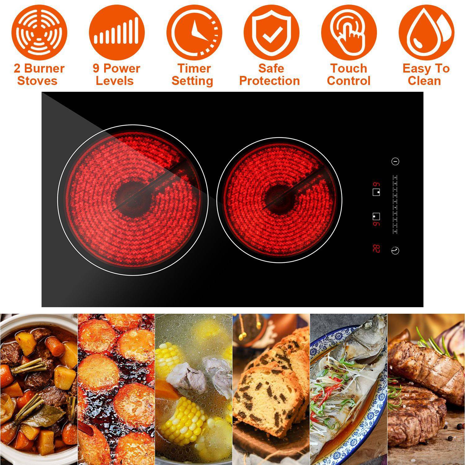 Electric Cooktop Mug Warmer 16W Auto Sensor