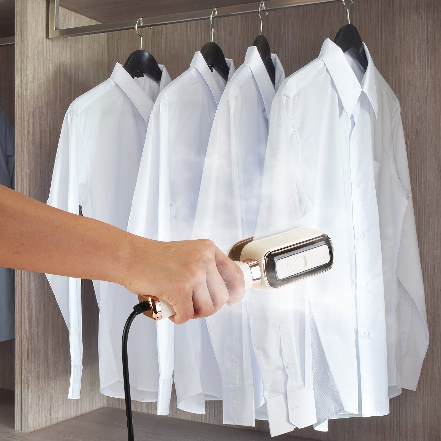 Travel Clothes Steamer with Rotating Head and Fast Heating