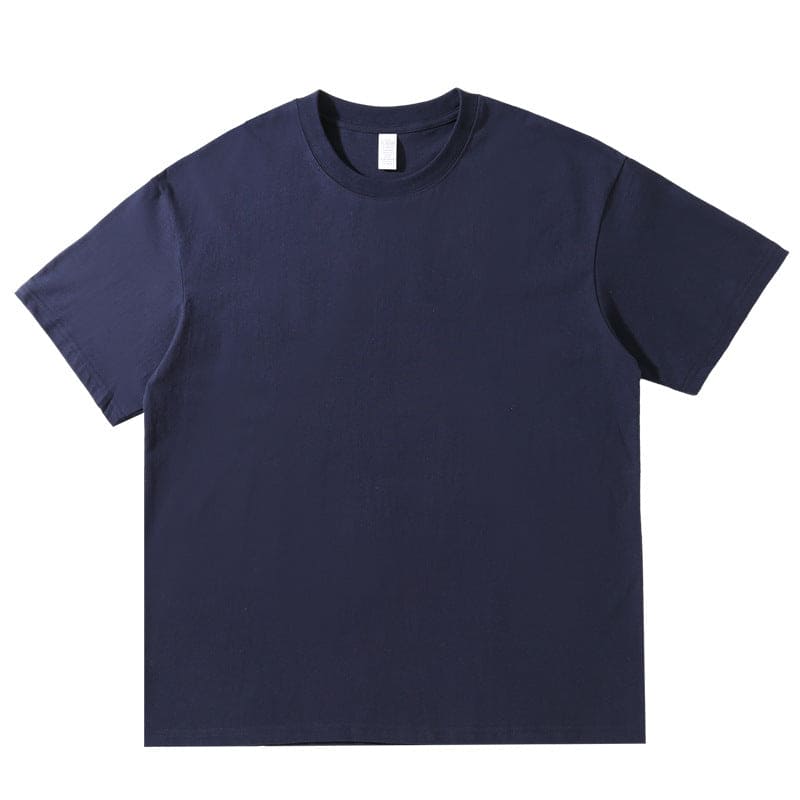 220g Round Neck Solid Color T-shirt Cotton Half Sleeve MAN - P.M.M&NAPOLES