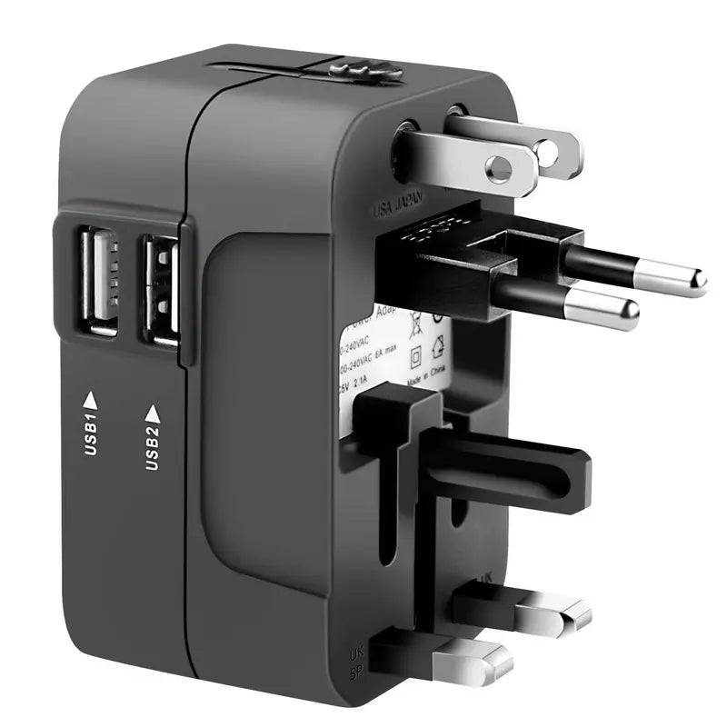 All in One Universal Travel Adapter for Worldwide Use