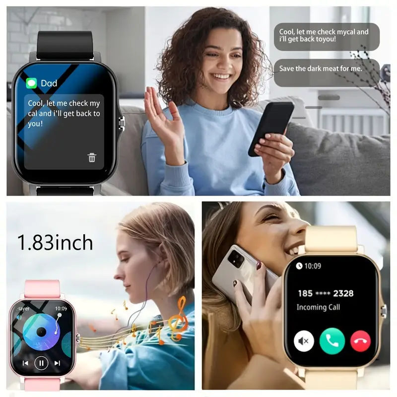 1.85 Inch Smart Watch with Bluetooth Calling