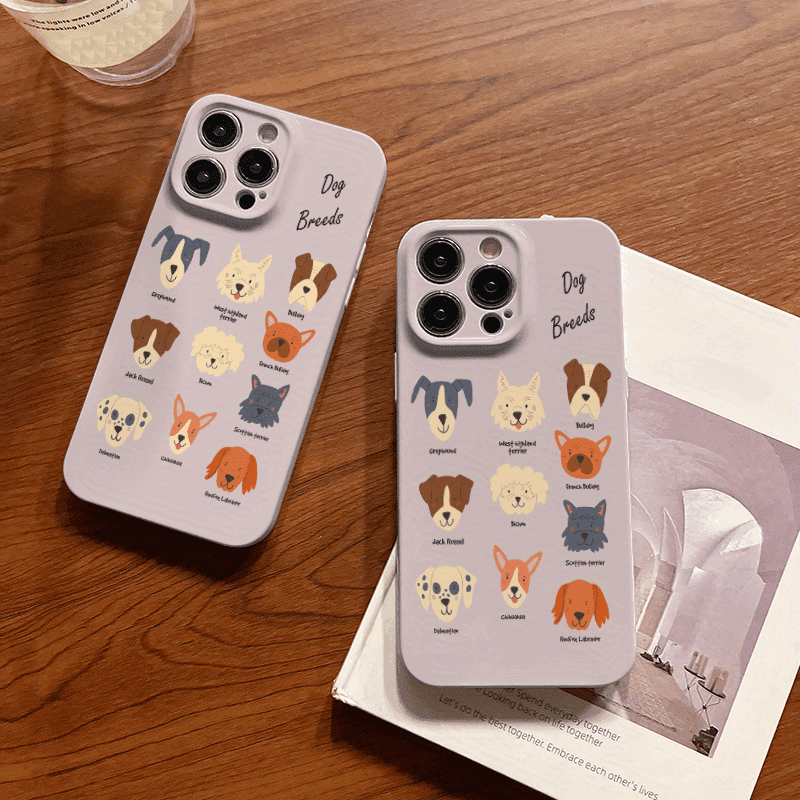 Cartoon Phone Case with Retro Film-Style Design Full-Body Protective Cover with Raised Bezel for Lens Safety Compatible with iPhone 6–16 Plus/Pro/Pro Max