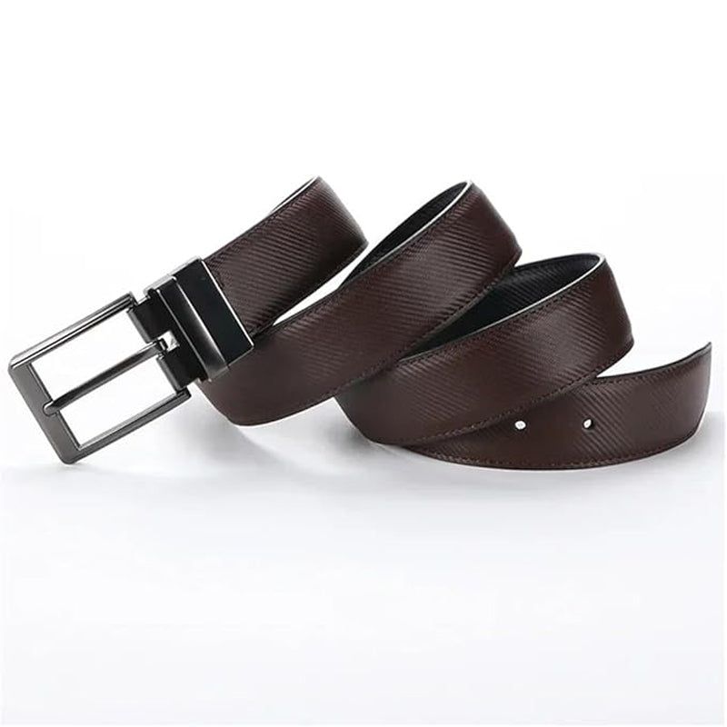 Reversible Leather Belt for Women Brown and Black