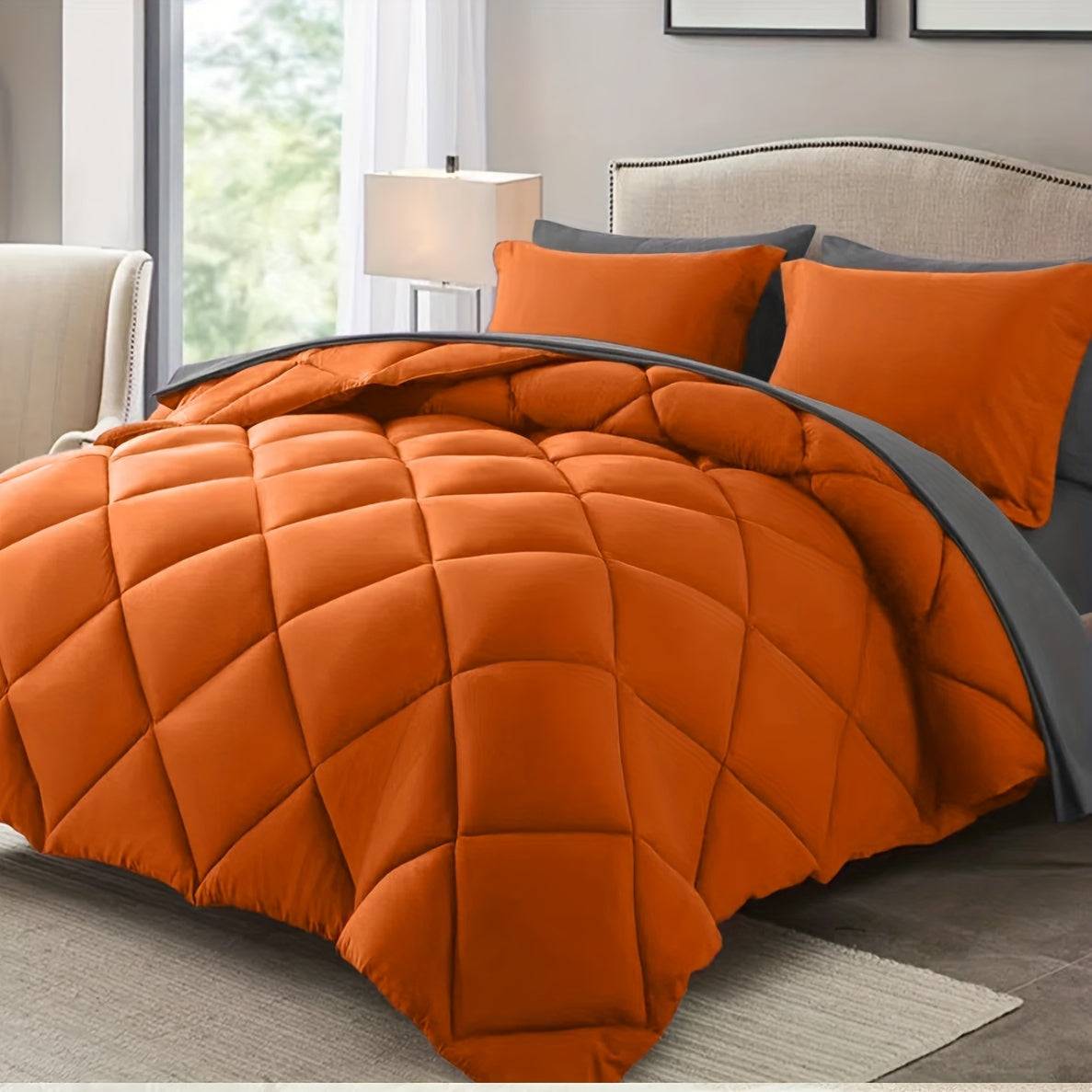 7-Piece Ultra-Soft Comforter Set – Breathable Quilted Bedding with Sheets, Pillowcases & Shams – All-Season Warmth for Kids, Teens & Dorms