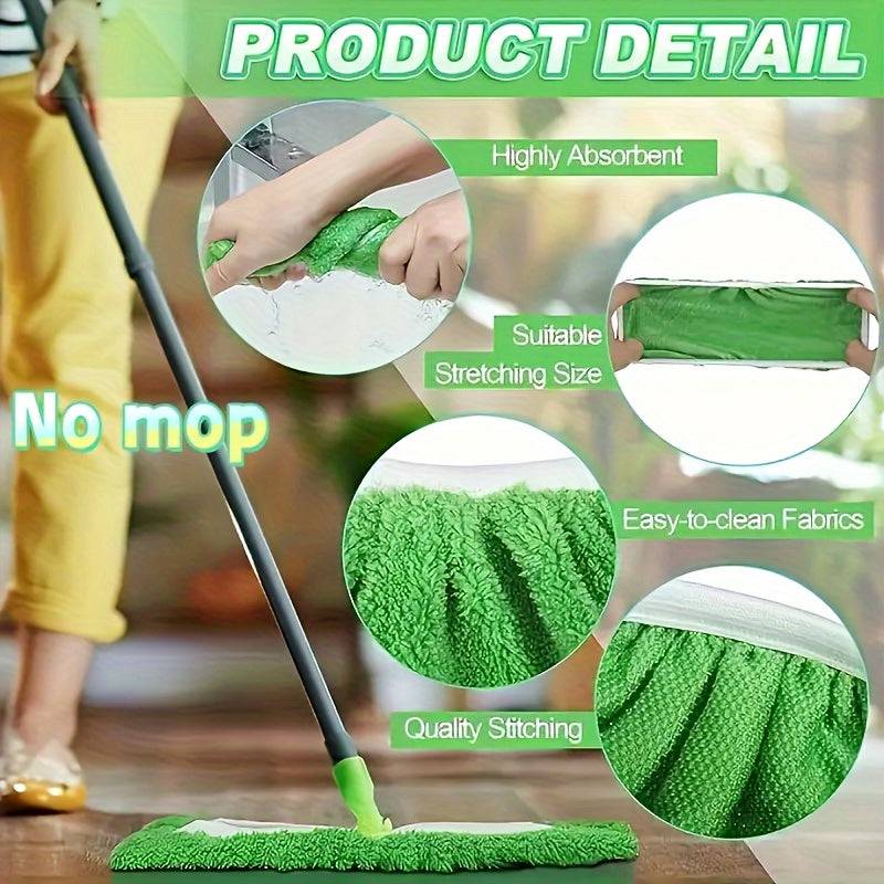 Reusable Microfiber Mop Pads 15-Pack for Swiffer Sweeper, Washable Dry & Wet Cloths for Floor Cleaning (Mop Not Included)