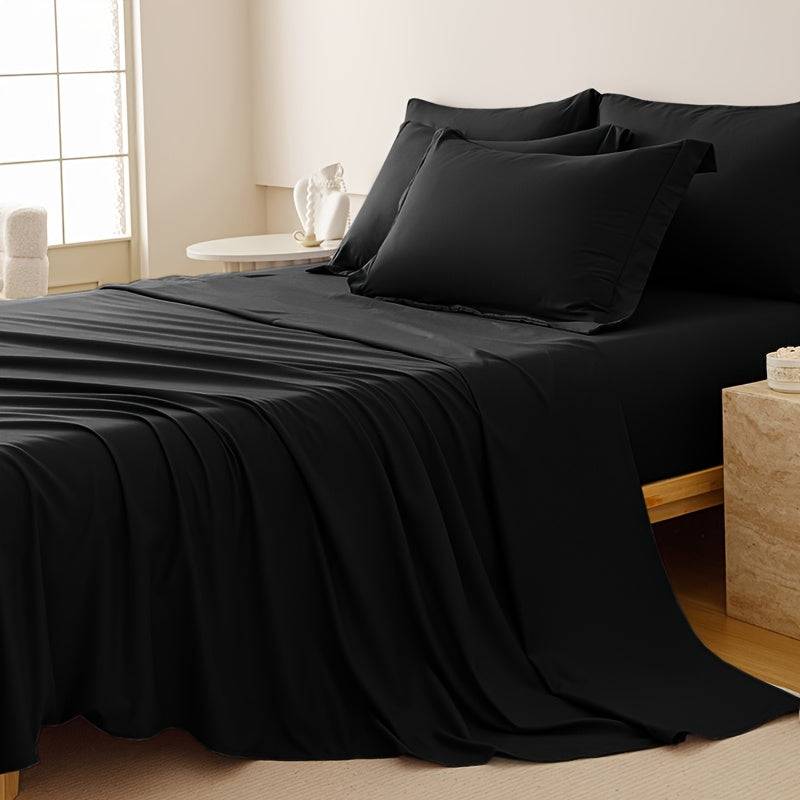 Luxury Bedding Set 5/7-Piece – Soft Microfiber Comforter, Sheets & Pillowcases for Queen/King Beds