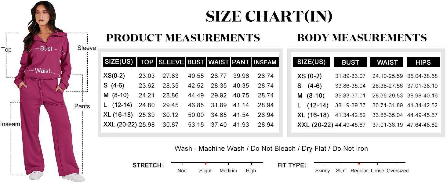 Sweat Suits Women Zip Up Hoodie Set Fall Casual Wear