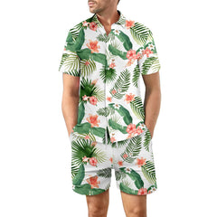 Printed Beach Shirt Summer Drawstring Pocket - PMMNAPOLES