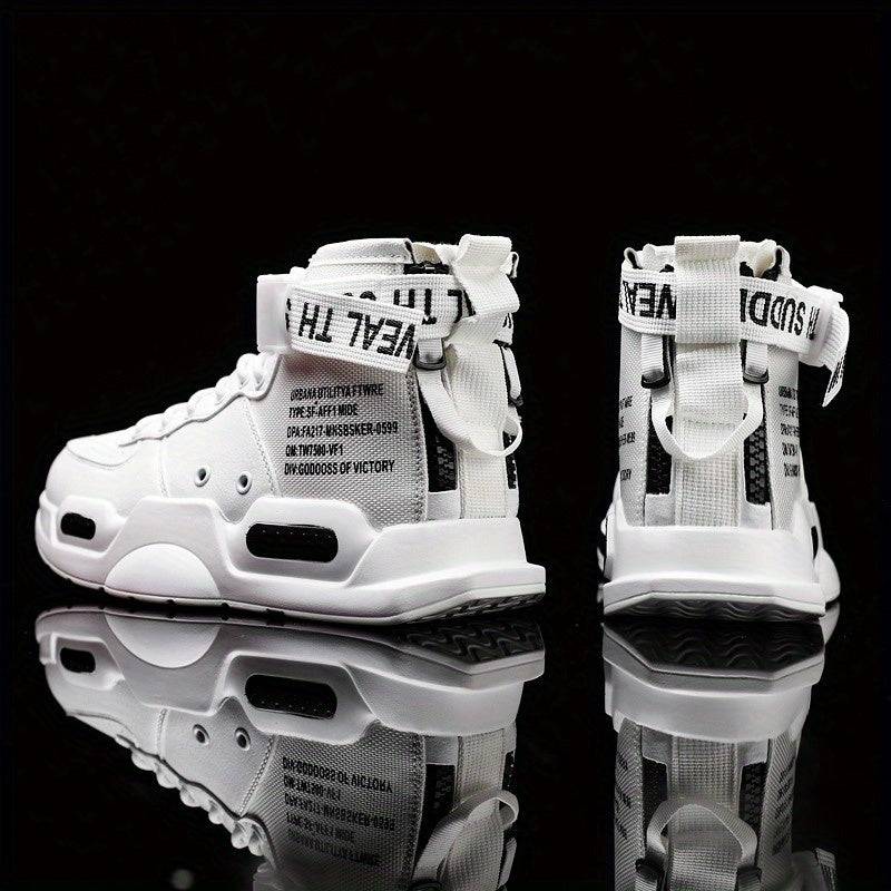 Men’s High Top Basketball Shoes Fashionable Sports Sneakers for Walking, Training & Casual Wear